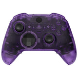 eXtremeRate Replacement Full Set Shell with Buttons for Xbox One Elite Series 2 & Elite 2 Core Controller (Model 1797) - Clear Atomic Purple - QFJE2M002