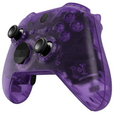 eXtremeRate Replacement Full Set Shell with Buttons for Xbox One Elite Series 2 & Elite 2 Core Controller (Model 1797) - Clear Atomic Purple - QFJE2M002