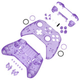 eXtremeRate Replacement Full Set Shell with Buttons for Xbox One Elite Series 2 & Elite 2 Core Controller (Model 1797) - Clear Atomic Purple - QFJE2M002