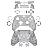 eXtremeRate Replacement Full Set Shell with Buttons for Xbox One Elite Series 2 & Elite 2 Core Controller (Model 1797) - Clear Black - QFJE2M004