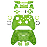 eXtremeRate Replacement Full Set Shell with Buttons for Xbox One Elite Series 2 & Elite 2 Core Controller (Model 1797) - Clear Green - QFJE2M003