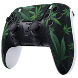 eXtremeRate Green Weeds Left Right Front Housing Shell with Touchpad Compatible with ps5 Edge Controller, DIY Replacement Faceplate Shell Custom Touch Pad Cover Compatible with ps5 Edge Controller - MLREGT007