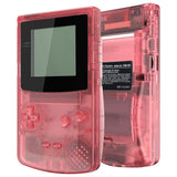 eXtremeRate IPS Ready Upgraded Cherry Pink Replacement Shell Full Housing Cover & Buttons & Black Screen Lens for Gameboy Color – Fit for GBC OSD IPS & Regular IPS & Standard LCD – Console & IPS Screen NOT Included - QCBM5009