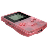 eXtremeRate IPS Ready Upgraded Cherry Pink Replacement Shell Full Housing Cover & Buttons & Black Screen Lens for Gameboy Color – Fit for GBC OSD IPS & Regular IPS & Standard LCD – Console & IPS Screen NOT Included - QCBM5009
