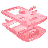 eXtremeRate IPS Ready Upgraded Cherry Pink Replacement Shell Full Housing Cover & Buttons & Black Screen Lens for Gameboy Color – Fit for GBC OSD IPS & Regular IPS & Standard LCD – Console & IPS Screen NOT Included - QCBM5009