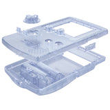 eXtremeRate IPS Ready Upgraded Glacier Blue Replacement Shell Full Housing Cover & Buttons & Black Screen Lens for Gameboy Color – Fit for GBC OSD IPS & Regular IPS & Standard LCD – Console & IPS Screen NOT Included - QCBM5008