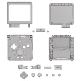 IPS Ready Upgraded eXtremeRate Clear Black Custom Replacement Housing Shell for Gameboy Advance SP GBA SP – Compatible with Both IPS & Standard LCD – Console & Screen NOT Included - ASPM5009