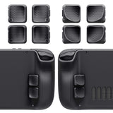 eXtremeRate Interchangeable Back Buttons Bottom Shell for Steam Deck LCD & OLED - with 2 Height Adjustable Buttons - Black - GVSSDM002