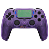 eXtremeRate LUNA Redesigned Front Shell with Touchpad for PS5 Controller BDM-010/020/030/040/050 - Clear Atomic Purple - GHPFM002