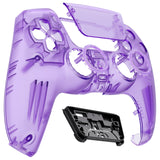 eXtremeRate LUNA Redesigned Front Shell with Touchpad for PS5 Controller BDM-010/020/030/040/050 - Clear Atomic Purple - GHPFM002