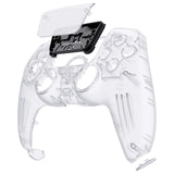 eXtremeRate LUNA Redesigned Front Shell with Touchpad for PS5 Controller BDM-010/020/030/040/050 - Clear - GHPFM001