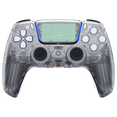 eXtremeRate LUNA Redesigned Front Shell with Touchpad for PS5 Controller BDM-010/020/030/040/050 - Clear - GHPFM001