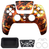 eXtremeRate LUNA Redesigned Front Shell with Touchpad for PS5 Controller BDM-010/020/030/040/050/060 - Blazing Magic - GHPFT025G4