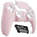 eXtremeRate LUNA Redesigned Front Shell with Touchpad for PS5 Controller BDM-010/020/030/040/050/060 - Cherry Blossoms Pink - GHPFP004G4