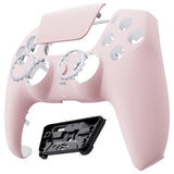 eXtremeRate LUNA Redesigned Front Shell with Touchpad for PS5 Controller BDM-010/020/030/040/050/060 - Cherry Blossoms Pink - GHPFP004G4