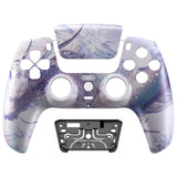 eXtremeRate LUNA Redesigned Front Shell with Touchpad for PS5 Controller BDM-010/020/030/040/050 - Crystal Dragon - GHPFR004