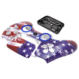 eXtremeRate LUNA Redesigned Front Shell with Touchpad for PS5 Controller BDM-010/020/030/040/050 - Impression US Flag - GHPFR001