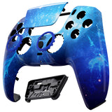 eXtremeRate LUNA Redesigned Blue Nebula Front Shell Touchpad Compatible with ps5 Controller BDM-010/020/030/040, DIY Replacement Housing Custom Touch Pad Cover Compatible with ps5 Controller - GHPFT010