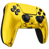 eXtremeRate LUNA Redesigned Chrome Gold Front Shell Touchpad Compatible with ps5 Controller BDM-010/020/030/040, DIY Replacement Housing Custom Touch Pad Cover Compatible with ps5 Controller - GHPFD001