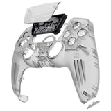 eXtremeRate LUNA Redesigned Front Shell with Touchpad for PS5 Controller BDM-010/020/030/040/050 - Clear Black - GHPFM003