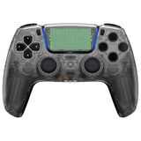 eXtremeRate LUNA Redesigned Front Shell with Touchpad for PS5 Controller BDM-010/020/030/040/050 - Clear Black - GHPFM003