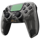 eXtremeRate LUNA Redesigned Front Shell with Touchpad for PS5 Controller BDM-010/020/030/040/050 - Clear Black - GHPFM003