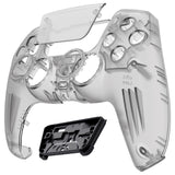 eXtremeRate LUNA Redesigned Front Shell with Touchpad for PS5 Controller BDM-010/020/030/040/050 - Clear Black - GHPFM003