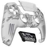 eXtremeRate LUNA Redesigned Front Shell with Touchpad for PS5 Controller BDM-010/020/030/040/050 - Clear Black - GHPFM003