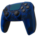 eXtremeRate LUNA Redesigned Front Shell with Touchpad for PS5 Controller BDM-010/020/030/040/050 - Clear Blue - GHPFM004