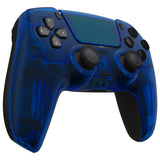 eXtremeRate LUNA Redesigned Front Shell with Touchpad for PS5 Controller BDM-010/020/030/040/050 - Clear Blue - GHPFM004