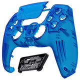 eXtremeRate LUNA Redesigned Front Shell with Touchpad for PS5 Controller BDM-010/020/030/040/050 - Clear Blue - GHPFM004