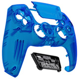 eXtremeRate LUNA Redesigned Front Shell with Touchpad for PS5 Controller BDM-010/020/030/040/050 - Clear Blue - GHPFM004