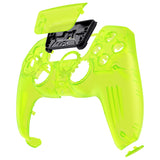 eXtremeRate LUNA Redesigned Front Shell with Touchpad for PS5 Controller BDM-010/020/030/040/050 - Clear Lime Green - GHPFM007