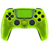 eXtremeRate LUNA Redesigned Front Shell with Touchpad for PS5 Controller BDM-010/020/030/040/050 - Clear Lime Green - GHPFM007