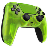 eXtremeRate LUNA Redesigned Front Shell with Touchpad for PS5 Controller BDM-010/020/030/040/050 - Clear Lime Green - GHPFM007