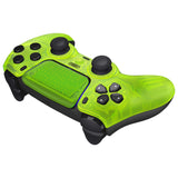 eXtremeRate LUNA Redesigned Front Shell with Touchpad for PS5 Controller BDM-010/020/030/040/050 - Clear Lime Green - GHPFM007