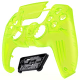 eXtremeRate LUNA Redesigned Front Shell with Touchpad for PS5 Controller BDM-010/020/030/040/050 - Clear Lime Green - GHPFM007