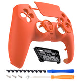 eXtremeRate LUNA Redesigned Front Shell with Touchpad for PS5 Controller BDM-010/020/030/040/050 - Orange - GHPFP011