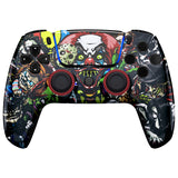 eXtremeRate LUNA Redesigned Scary Party Front Shell Touchpad Compatible with ps5 Controller BDM-010/020/030/040, DIY Replacement Housing Custom Touch Pad Cover Compatible with ps5 Controller - GHPFT009