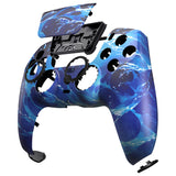 eXtremeRate LUNA Redesigned Front Shell with Touchpad for PS5 Controller BDM-010/020/030/040/050/060 - Aqua Magic - GHPFT027G4
