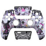 eXtremeRate LUNA Redesigned Front Shell with Touchpad for PS5 Controller BDM-010/020/030/040/050 - Lovely Punky Bunny - GHPFT019