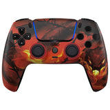 eXtremeRate LUNA Redesigned Front Shell with Touchpad for PS5 Controller BDM-010/020/030/040/050 - Purgatory Fire Serpent - GHPFT024