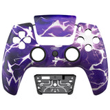 eXtremeRate LUNA Redesigned Front Shell with Touchpad for PS5 Controller BDM-010/020/030/040/050/060 - Thunder Magic - GHPFT028G4