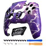 eXtremeRate LUNA Redesigned Front Shell with Touchpad for PS5 Controller BDM-010/020/030/040/050/060 - Thunder Magic - GHPFT028G4