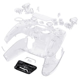 eXtremeRate Luna Redesigned Full Set Shells & Buttons for PS5 Controller BDM-030/040/050 - Clear - KQXPFM001