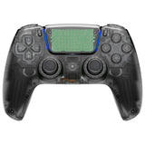 eXtremeRate Luna Redesigned Full Set Shells & Buttons for PS5 Controller BDM-030/040/050 - Clear Black - KQXPFM003