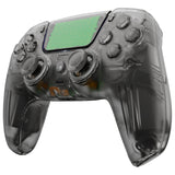 eXtremeRate Luna Redesigned Full Set Shells & Buttons for PS5 Controller BDM-030/040/050 - Clear Black - KQXPFM003