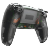 eXtremeRate Luna Redesigned Full Set Shells & Buttons for PS5 Controller BDM-030/040/050 - Clear Black - KQXPFM003