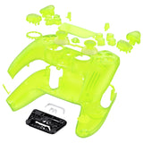 eXtremeRate Luna Redesigned Full Set Shells & Buttons for PS5 Controller BDM-030/040/050 - Clear Lime Green - KQXPFM007