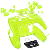 eXtremeRate Luna Redesigned Full Set Shells & Buttons for PS5 Controller BDM-030/040/050 - Clear Lime Green - KQXPFM007